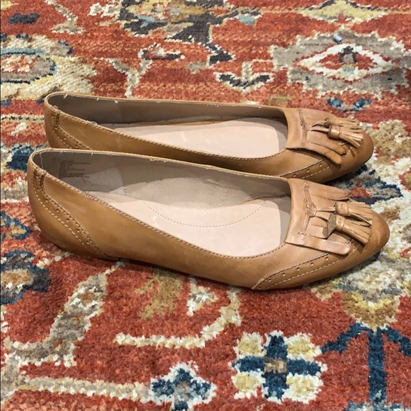 Tassel Leather Loafers SZ6.5 Lands End - Picture 4 of 7